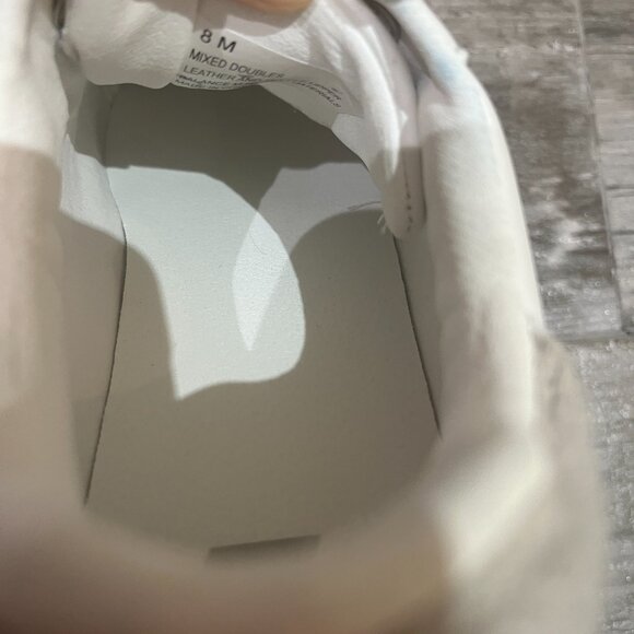 Tretorn Women Mixed Double Low Top Sneaker US Size 8 WHITE/ TAUPE - Picture 7 of 8